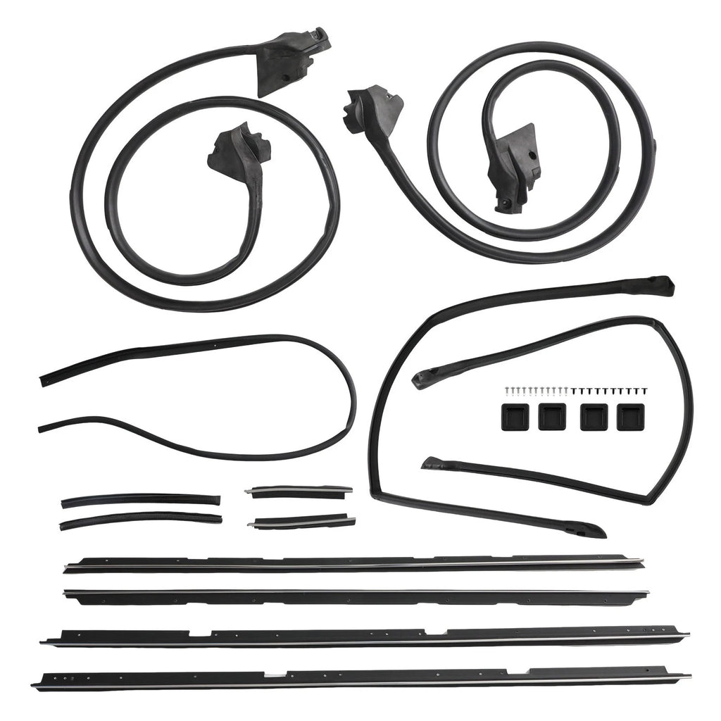 17pc Weatherstripping Seals Kit Complete Door Tailgate For El Camino 78 - 87