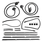 17pc Weatherstripping Seals Kit Complete Door Tailgate For El Camino 78 - 87