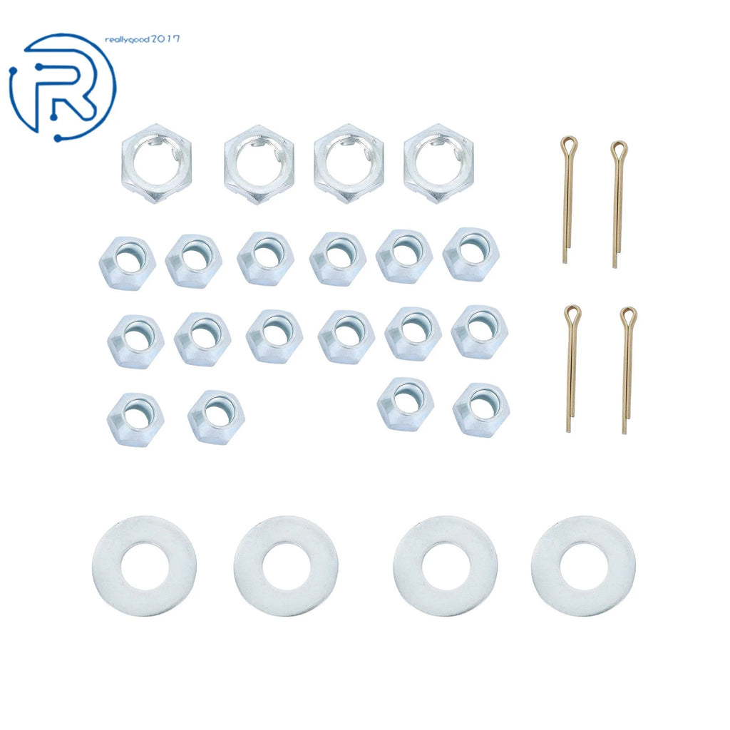 Set of 4 Trailer Boat Axle Kits w/ 4 on 4" Bolt Idler Hub & BT8 Spindle