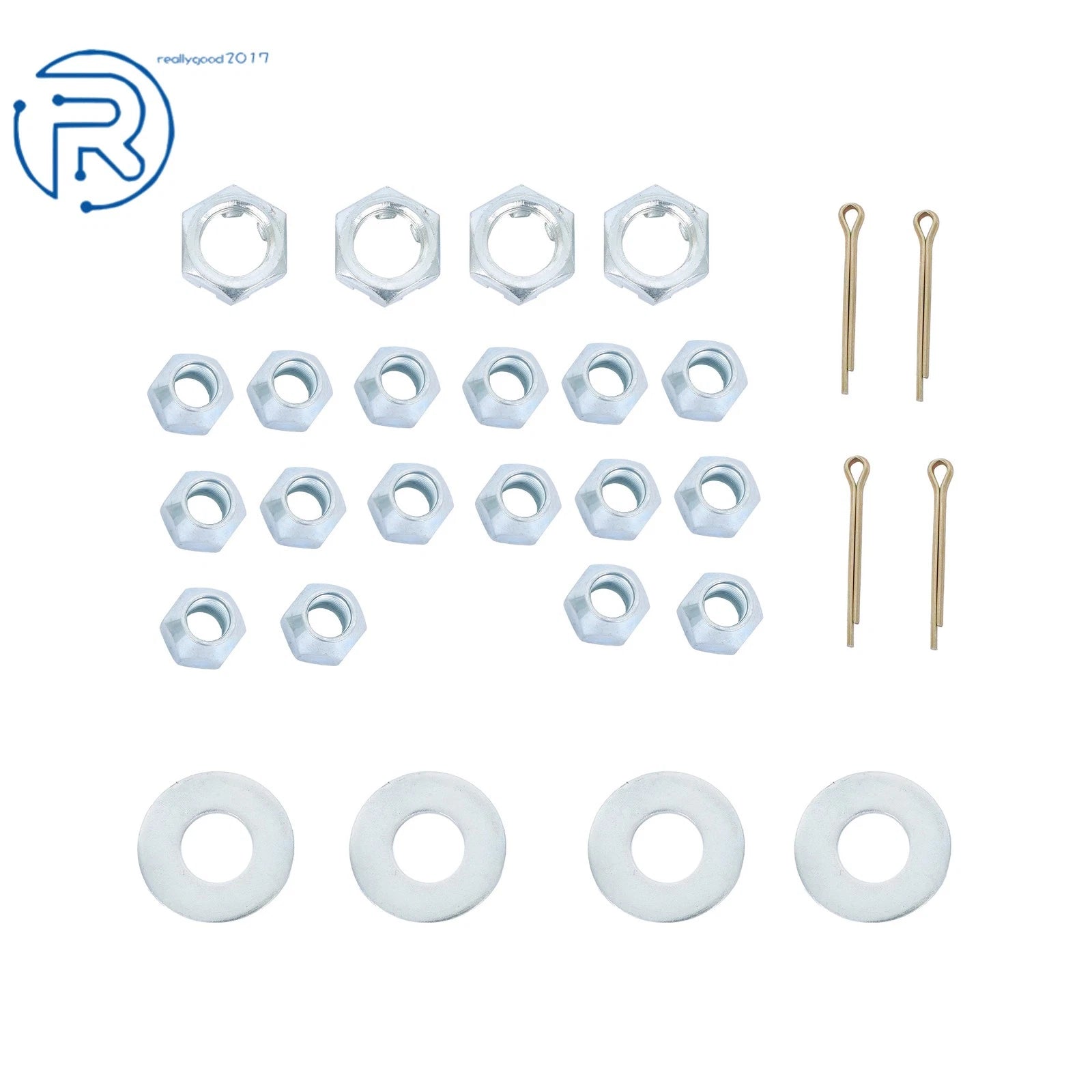 Set of 4 Trailer Boat Axle Kits w/ 4 on 4" Bolt Idler Hub & BT8 Spindle