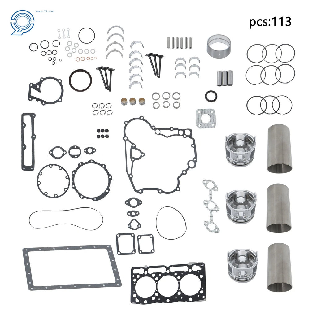 Overhaul Rebuild Kit for Kubota D1105 Engine Tractors (B2400STE)