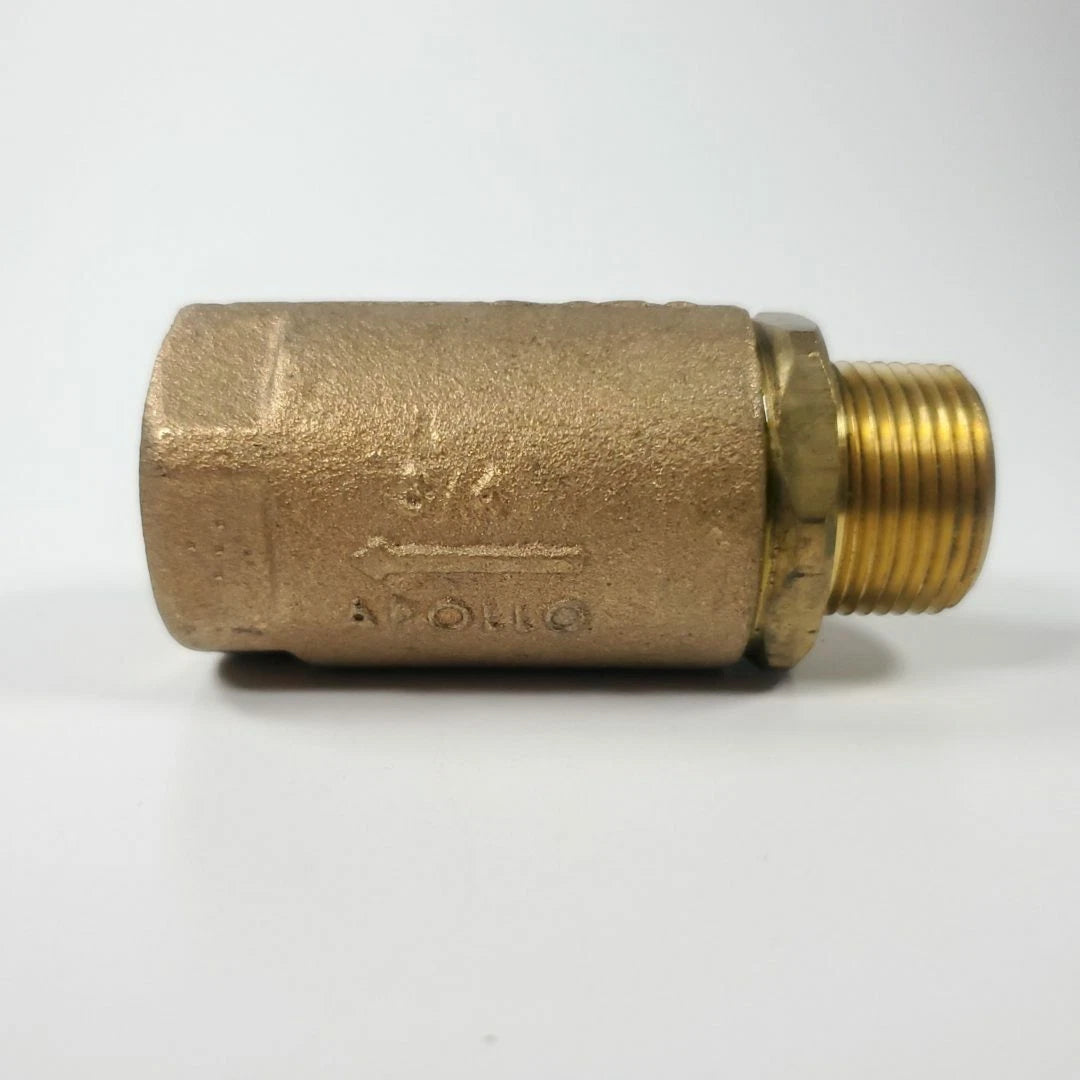 3/4" Male x Female Bronze InLine Ball Cone Check Valve 61-204-01