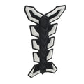 3D Decal Sticker Protector for Motorcycle White Gas Fuel Oil Tank Pad Fish Bone