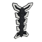 3D Decal Sticker Protector for Motorcycle White Gas Fuel Oil Tank Pad Fish Bone