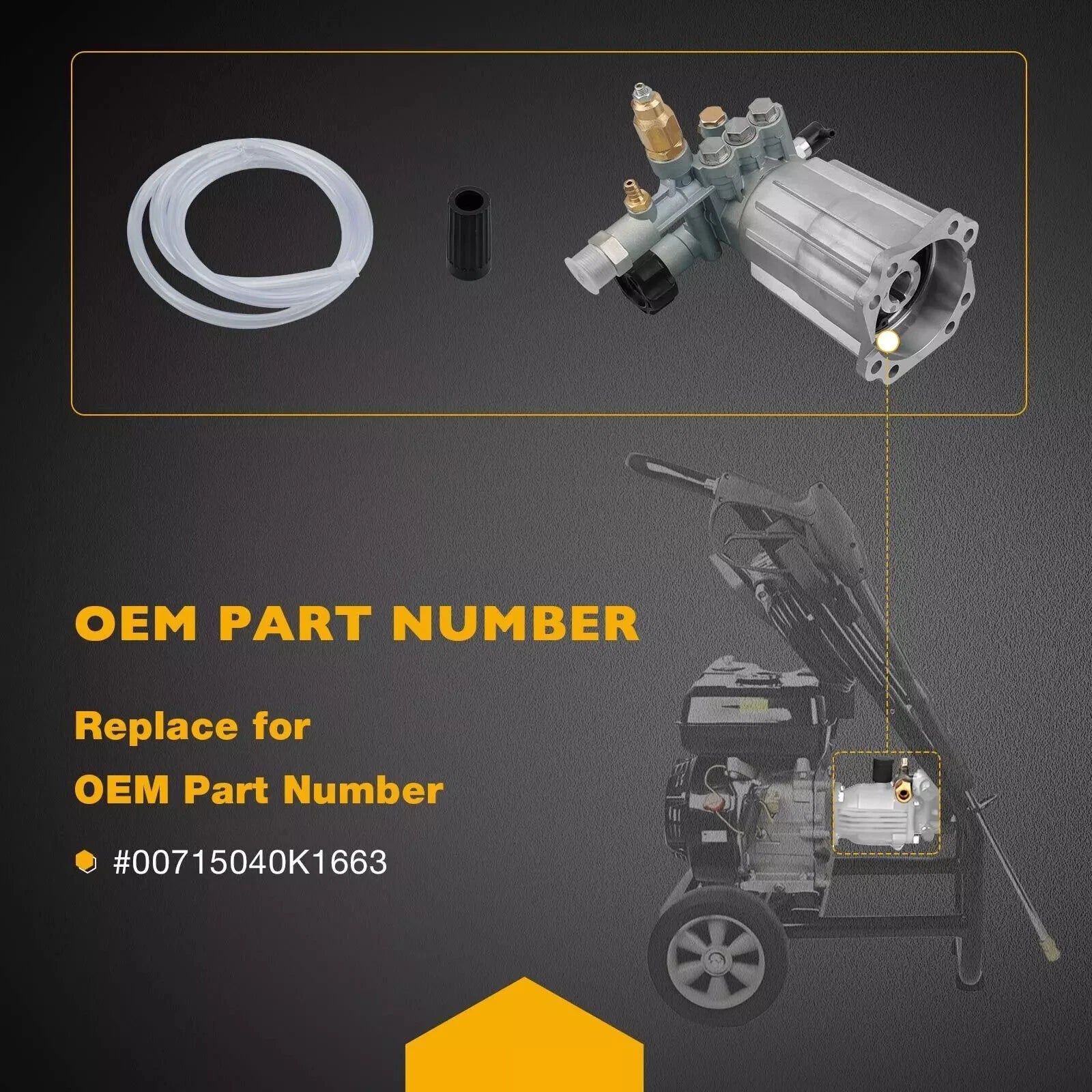 2.2 GPM 2400 PSI Axial Cam Pressure Washer Pump for Various Models