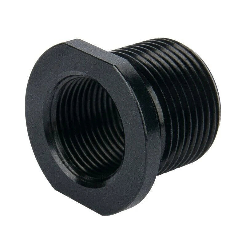 2X Black Aluminum Thread Adapter for 1/2x28 to 5/8x24 TPI
