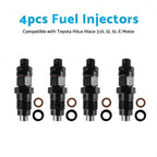 4X Diesel Fuel Injector for Toyota Hilux Hiace (1997–2005) 23600-59325