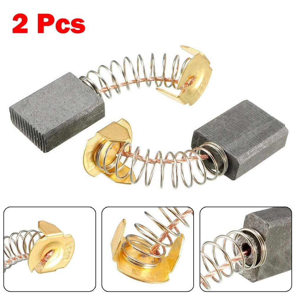 Set of 2 Carbon Brushes for Power Tools (16mm x 13mm x 6mm)