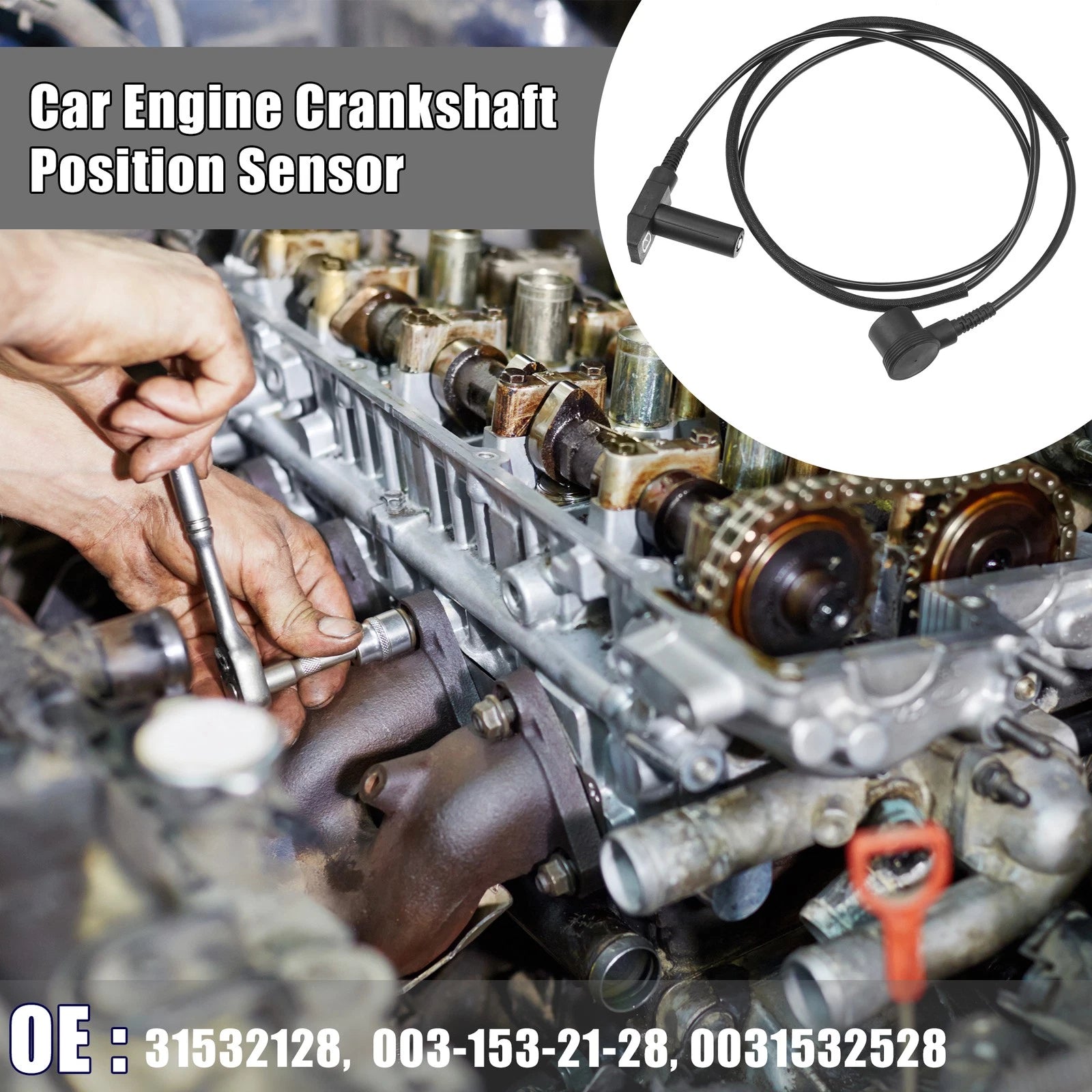 Crankshaft Position Sensor 31532128 for Mercedes-Benz S600 SL600 (1994–1995)