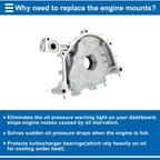 Engine Oil Pump for Acura Integra 1996-2001 (2 x Pressure Pumps)