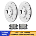 Front Drilled Brake Discs for Chevy Malibu G6 HHR Saturn Aura (2004–2009)