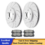 Front Drilled Brake Discs for Chevy Malibu G6 HHR Saturn Aura (2004–2009)
