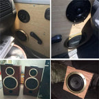 4 x 6.5" Universal Speaker Grills Covers for Car - Black (All Years)