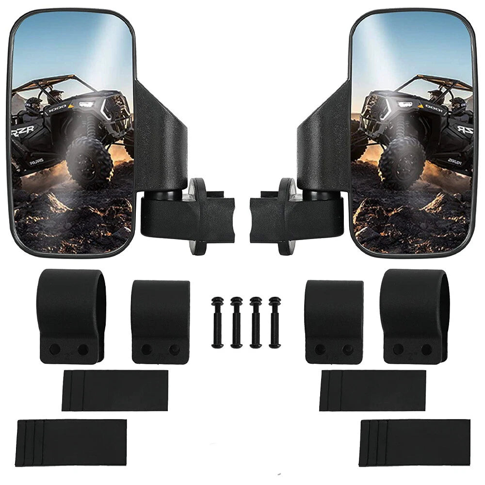 Rear View Mirror Side Mirrors for Polaris Ranger RZR XP 570 800 900 1000