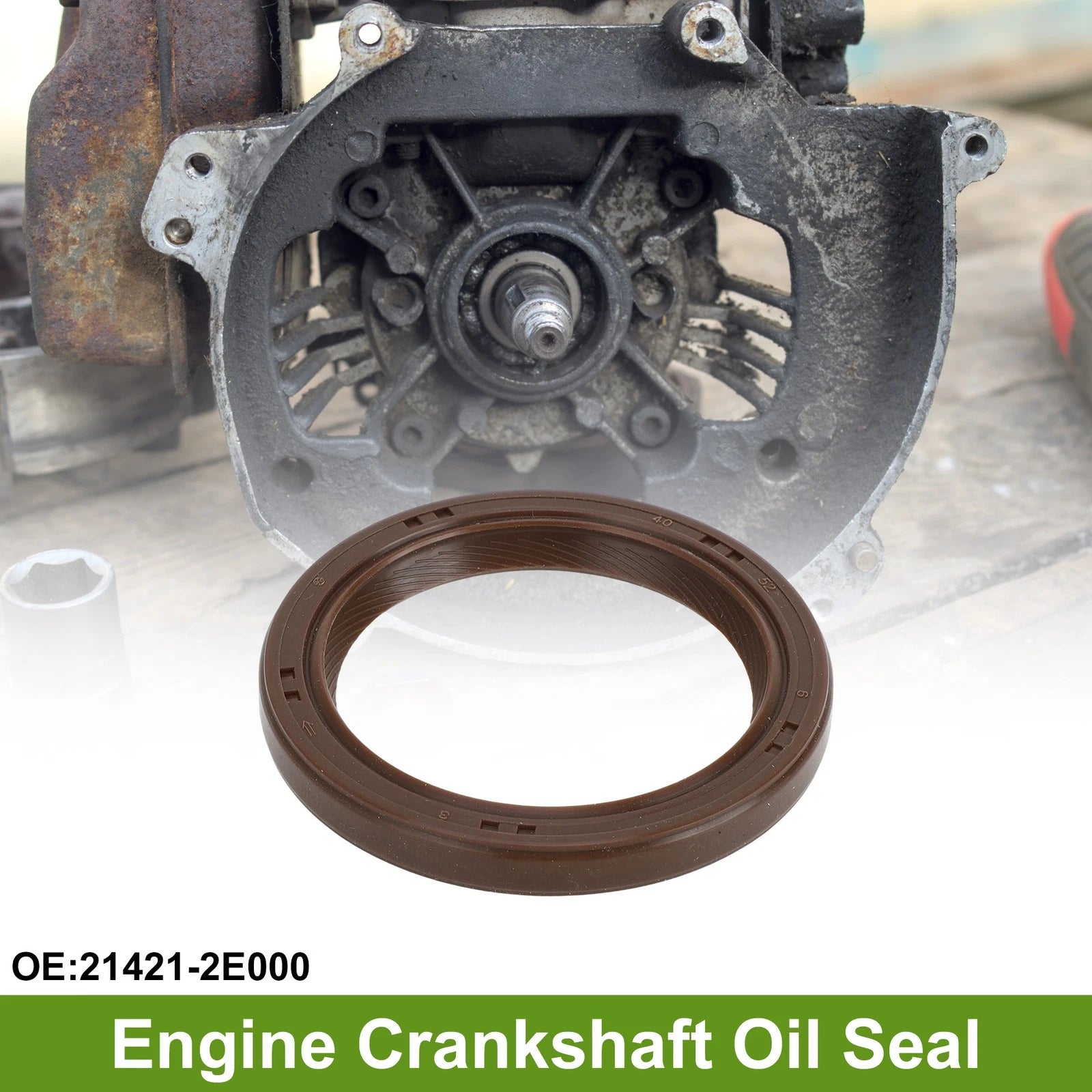 1 Pcs Crankshaft Oil Seal for Hyundai Elantra, Kia Forte, Soul (No. 21421-2E000)