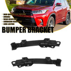 Set of 2 Black Bumper Retainers for Toyota Highlander (2014–2018)