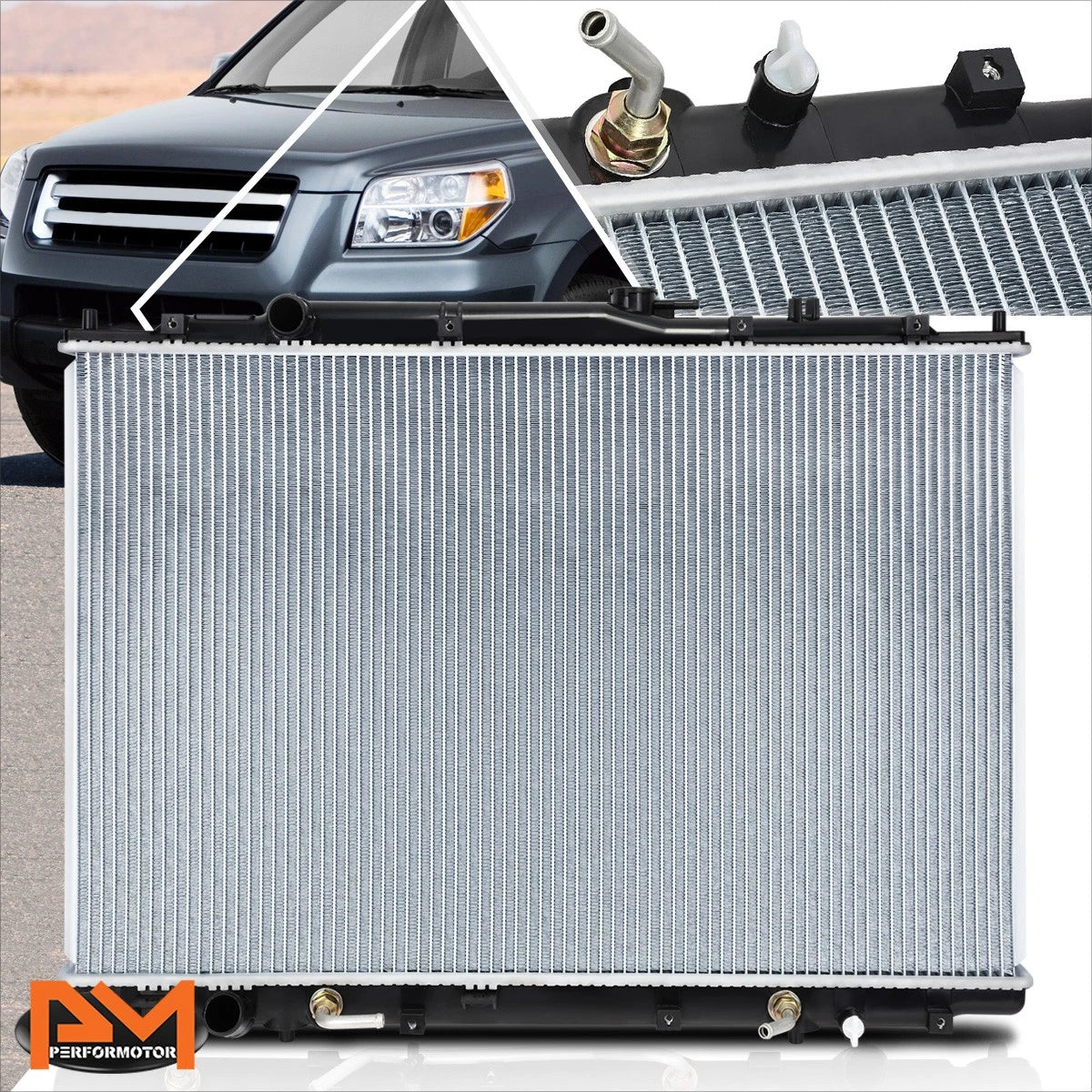 Aluminum Core Cooling Radiator for Honda Pilot (2006–2008) DPI-2956