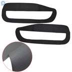 Set of 2 Black Leather Door Panel Inserts for Ford Mustang (2005-2009)