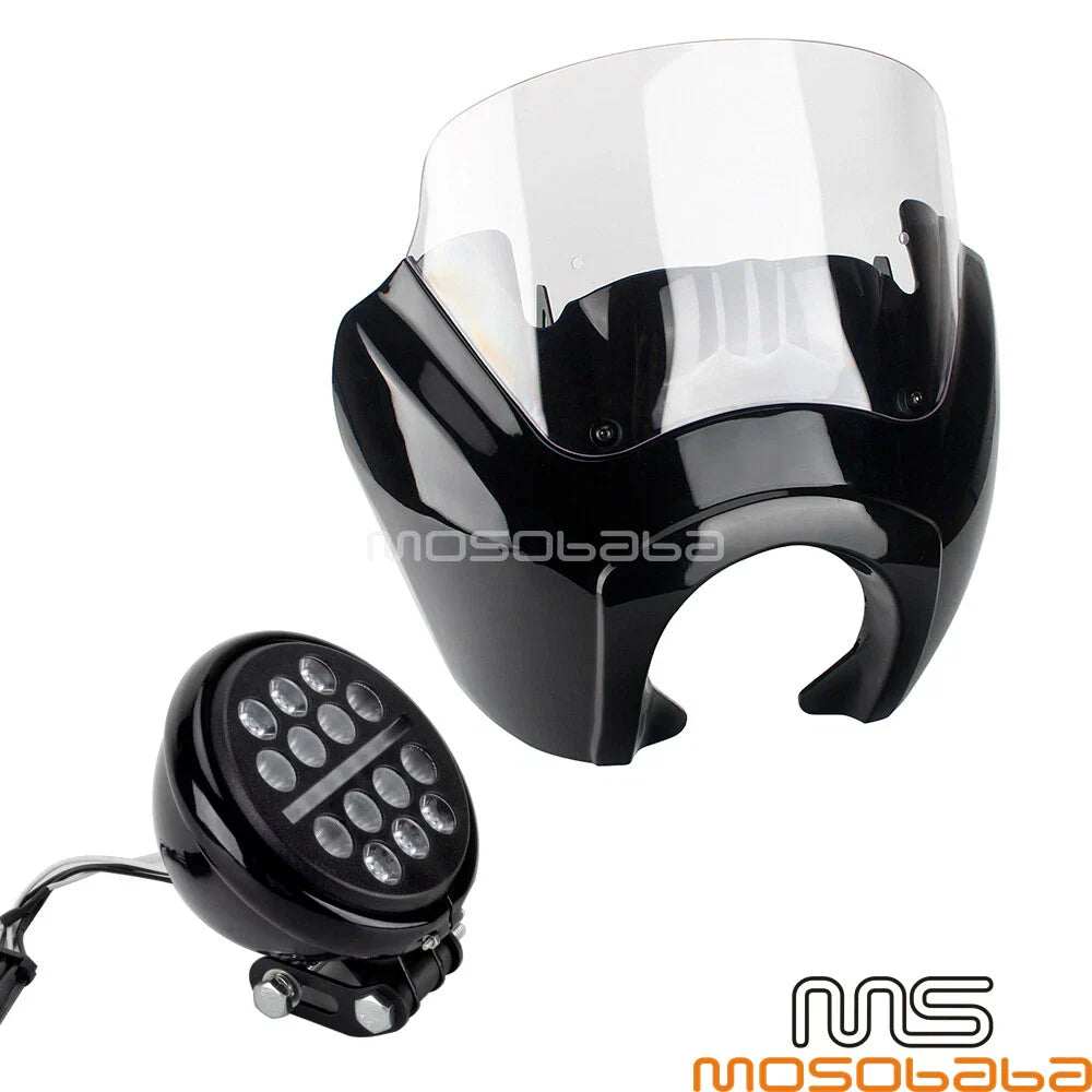 Front Fairing w/ LED Headlight Mounts for Harley Softail Low Rider S (2018-2023)