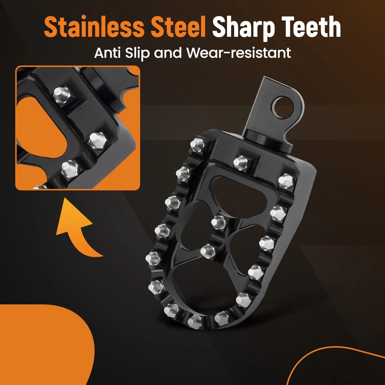 CNC Wide Fat Foot Pegs for Harley Fatboy Sportster 883 (1990–2017)