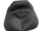 Leather Console Lid Armrest Cover for Cadillac XTS (2013–2019) Purple Stitch