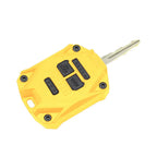 Yellow ABS Car Key Fob Shell Case for Jeep Wrangler (2007-2017)
