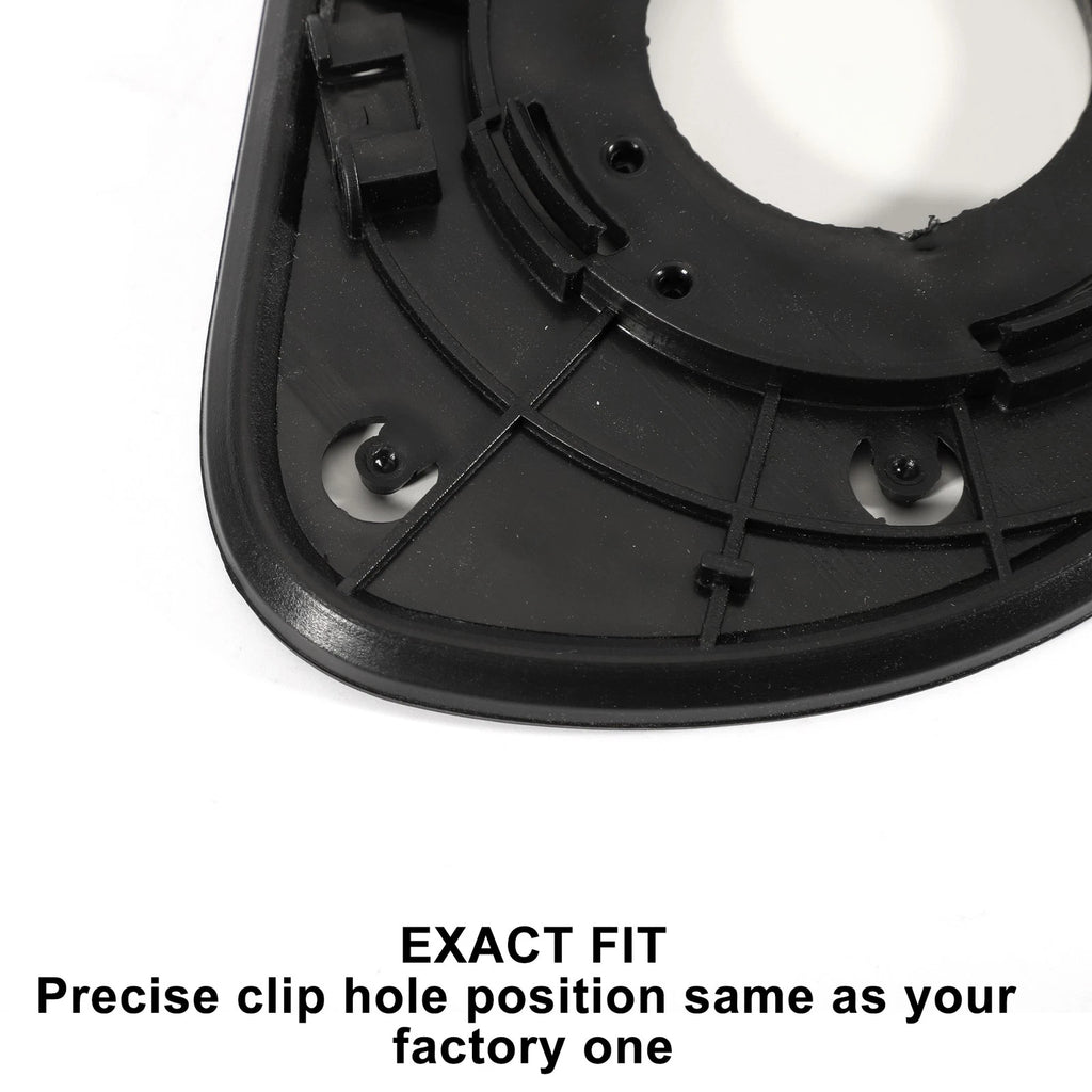 Left Side White Mirror Glass for Hyundai I10 (2011–2013)