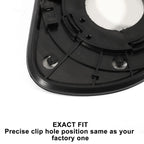 Left Side White Mirror Glass for Hyundai I10 (2011–2013)