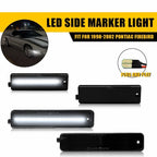 Set of 4 LED Side Marker Lights for Pontiac Firebird (1998–2002) Smoke White