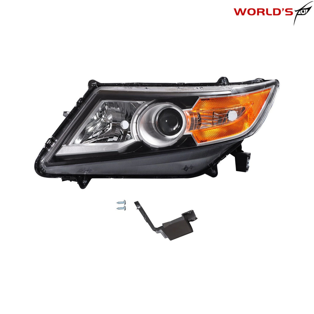 Left HID Headlight for Honda Odyssey (2014–2017) Projector Black Trim