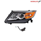 Left HID Headlight for Honda Odyssey (2014–2017) Projector Black Trim