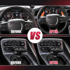Pair Orange Steering Wheel Paddle Shifter Cover for Dodge Charger Challenger (2015–2023) 745065577875