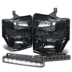 Smoked Clear Signal Head + Bumper + LED Fog Light Kit for Ford SuperDuty (2009–2010)