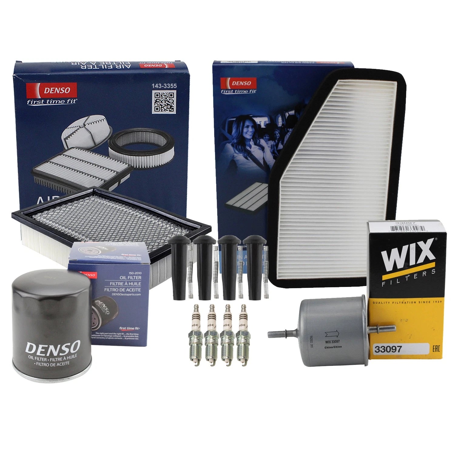 Tune Up Kit with 4 NGK Spark Plugs & Boots for Escape Mariner (2001–2010)