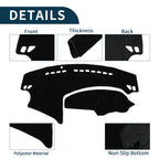 Dashboard Cover Mat for Mazda 3 Axela (2009–2013) Sun Protector Black