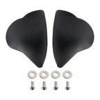 CNC Aluminum Black Mirror Block Off Plates for Yamaha YZF-R6 YZF-R7 (2017–2024)