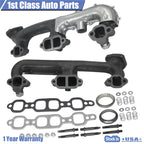 2PC Front Exhaust Manifold for Chevy GMC C1500 C2500 C3500 (1988-1995)