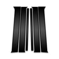 6pc Carbon Fiber Pillar Post Covers for 2008-2023 Jeep Liberty