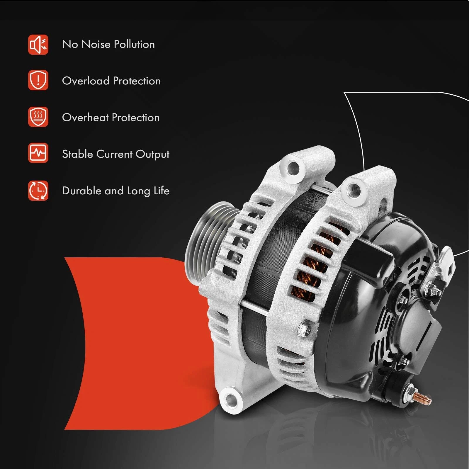 Alternator for Honda CR-V Civic (2012–2015) Acura ILX 2.4L 120A
