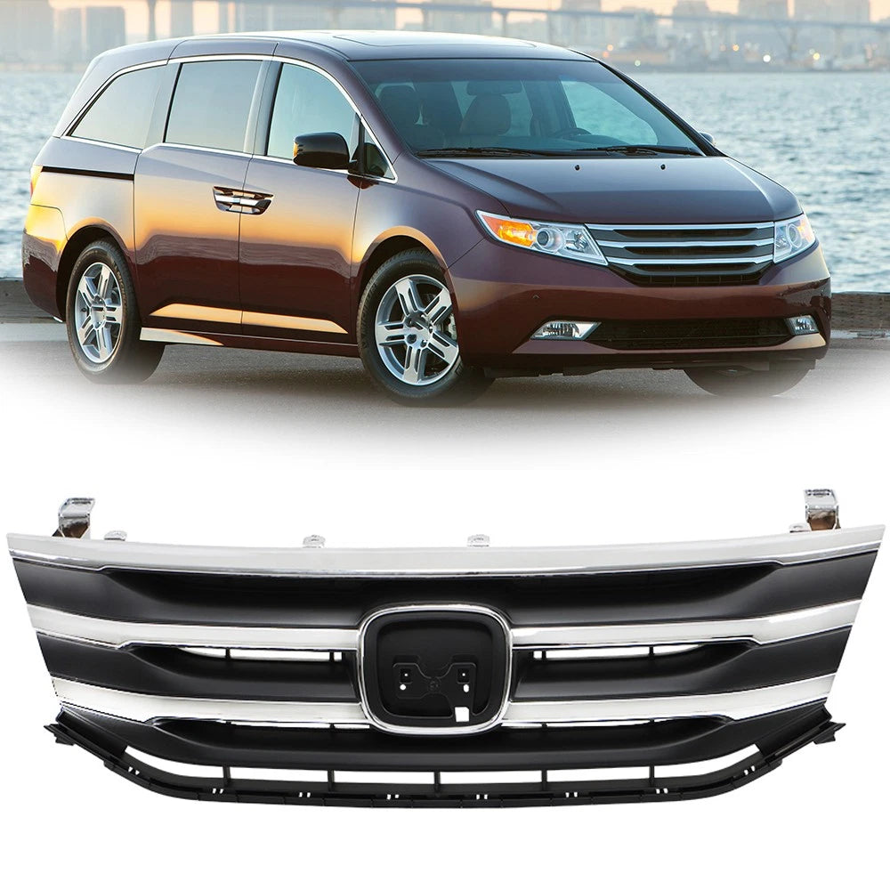 Front Grill with Chrome Trim for Honda Odyssey (2011–2013)