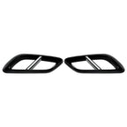 Black Rear Throat Exhaust Pipe Cover Trim for Mercedes Benz E Class (2024+)