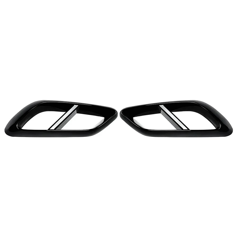 Black Rear Throat Exhaust Pipe Cover Trim for Mercedes Benz E Class (2024+)