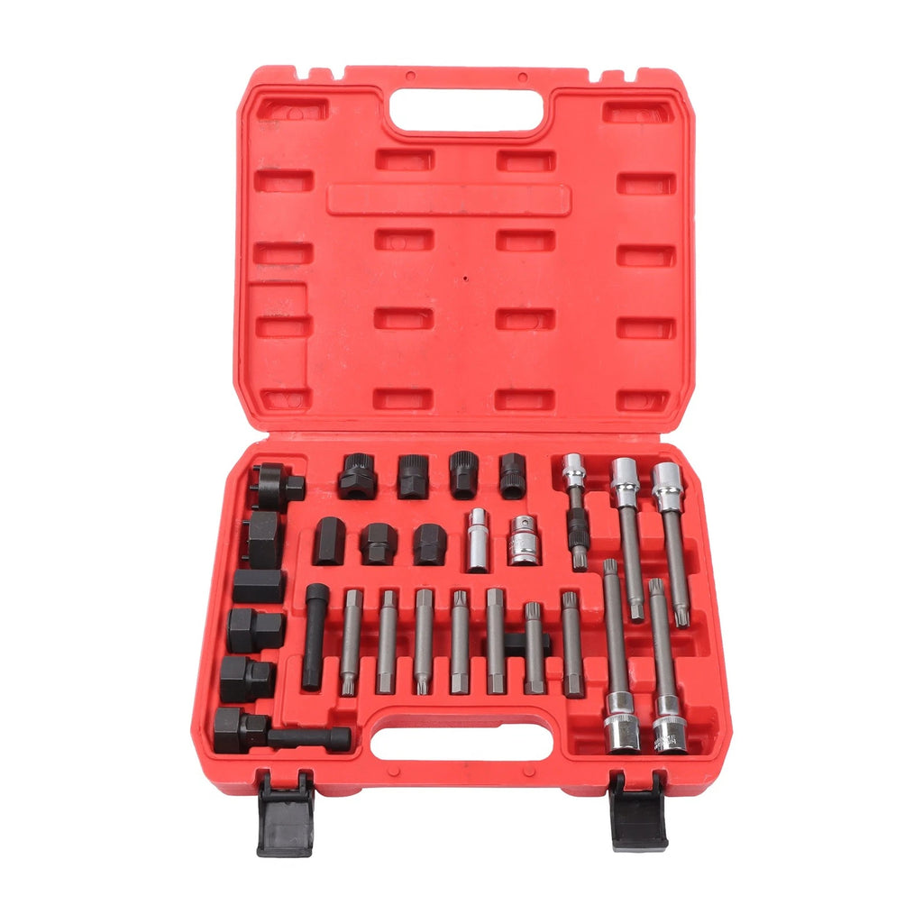 30pcs Alternator Pulley Decoupler Tool Set for Automotive Repair