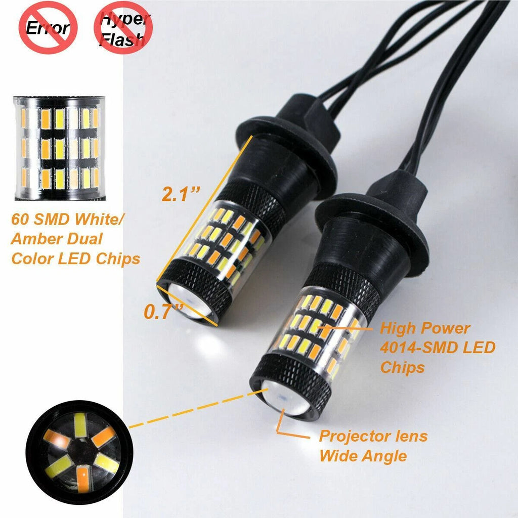 LED Switchback Turn Signal DRL Bulbs for Subaru WRX STi (2015–2019)