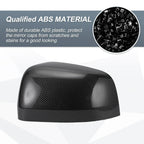 Rearview Mirror Cover Cap Set 2 x Black Carbon Fiber for Jeep Grand Cherokee