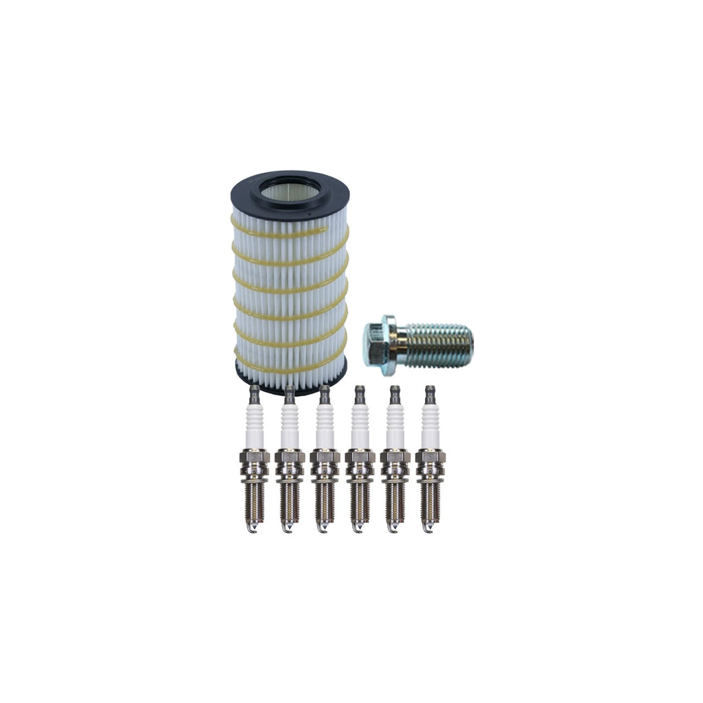 Wix Engine Oil Filter & Denso 6 Iridium LL Spark Plugs for W203 C280 C350 (2001–2007)