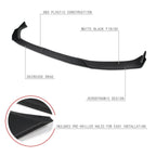 3Pcs Front Bumper Lip Splitter Diffuser for Mazda6 (2019–2021) Matte Black