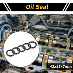 Set of 5 Oil Seal Ring 42x55x7mm NBR Rubber for Rotary Shaft