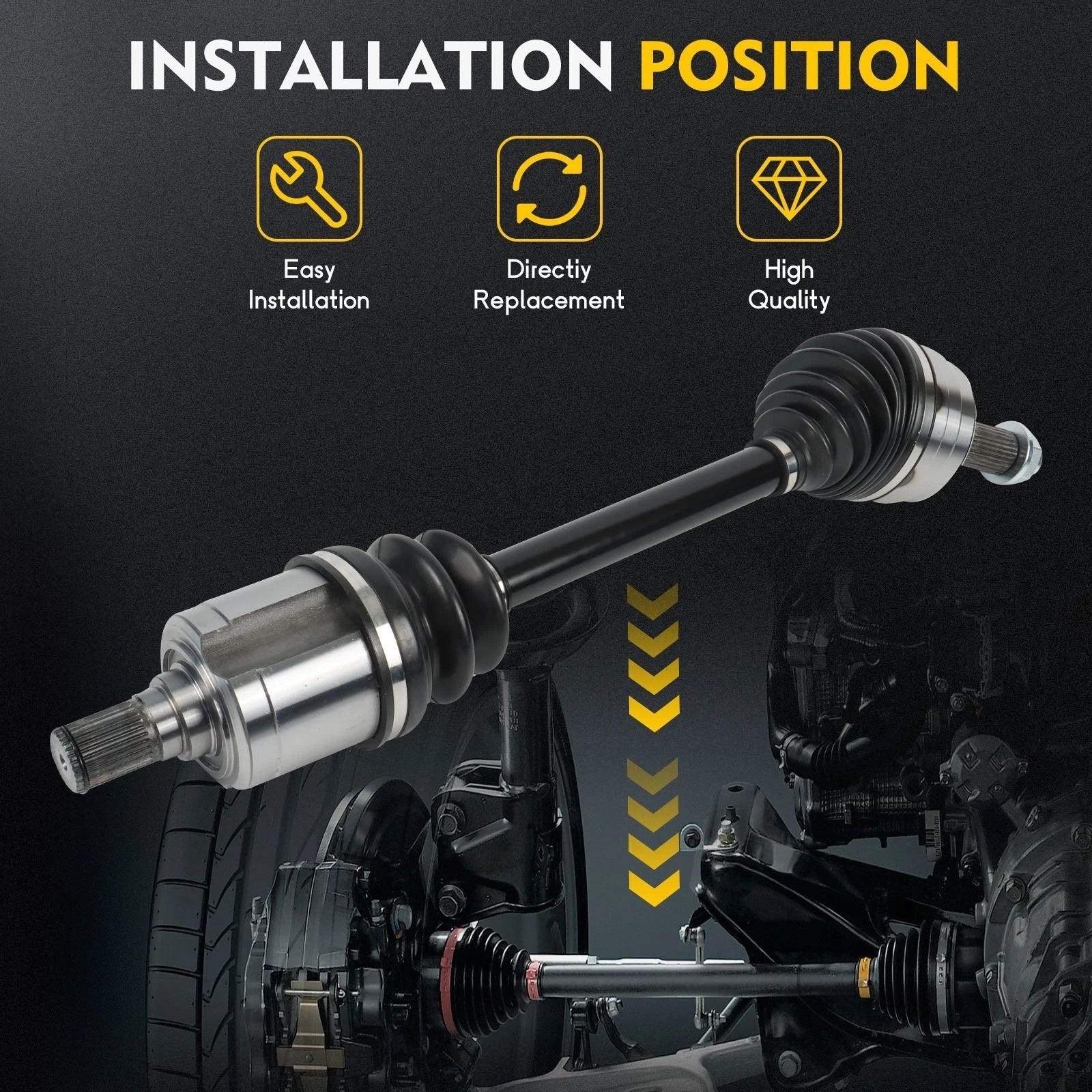 Front Left CV Axle Shaft Assembly for Acura RDX (2019–2021)