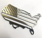 Polished Stainless Steel American Flag Emblem for Universal Vehicle (1990–2026)